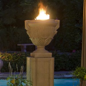 Piage Fire Urn & Pedestal