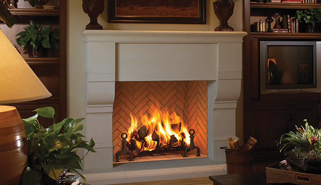 Astria Grand Meridian Wood Fireplace