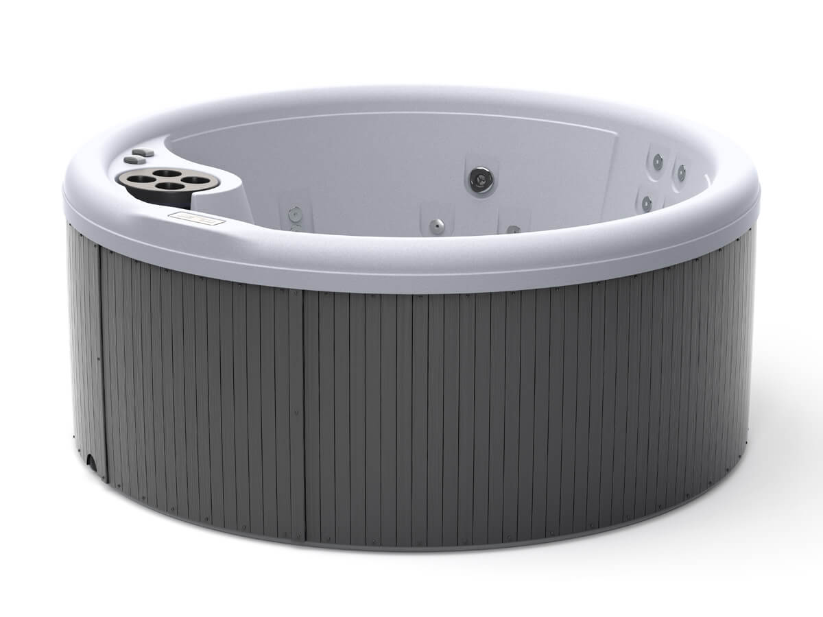 Gentle whirlpool jet creates soothing motion